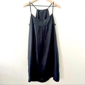 Eileen Fisher Silk Dress, Cami, Midnight Blue, Sequin, xs